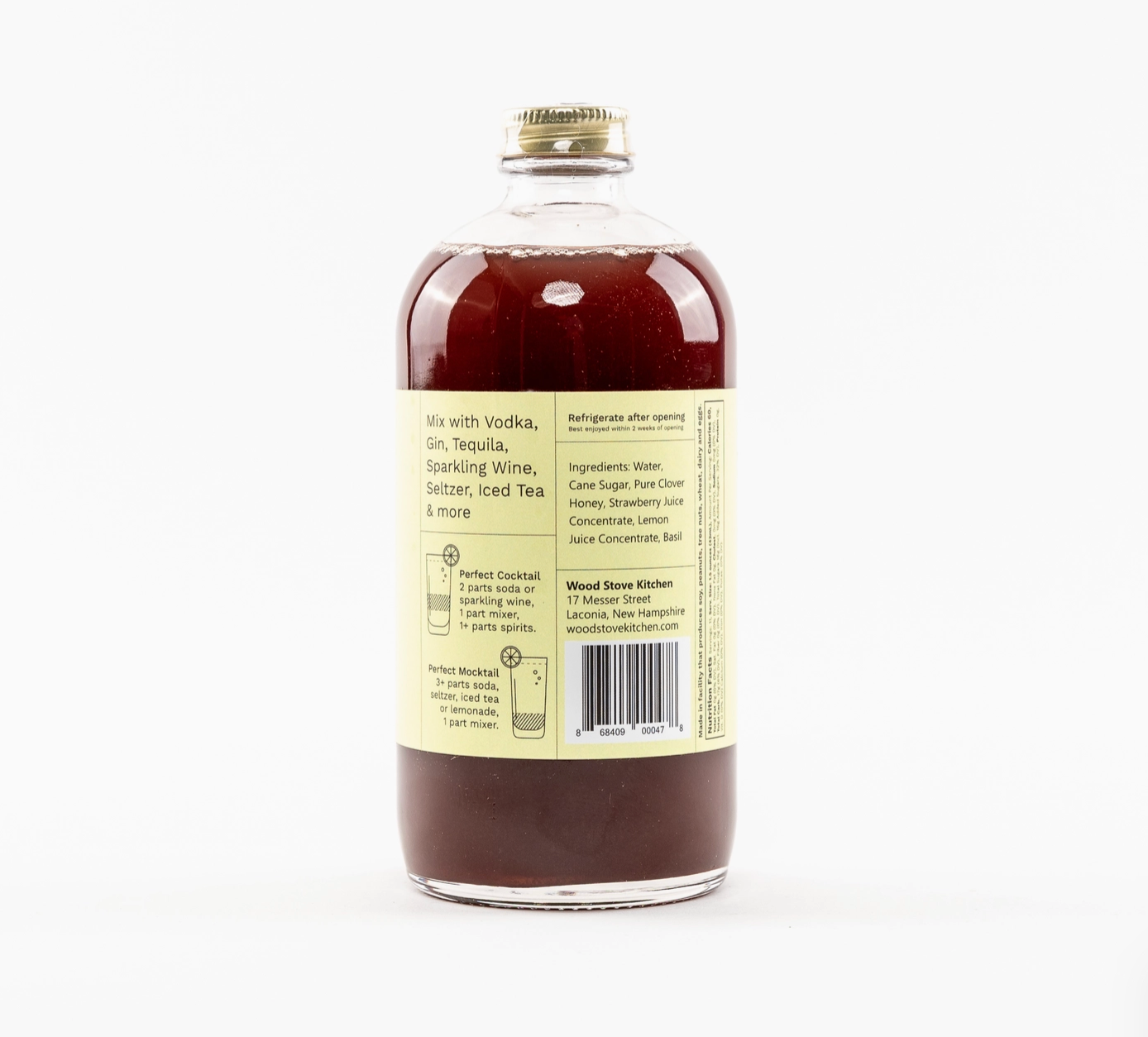 Strawberry & Basil Mocktail Syrup, 16 Fl oz image 4