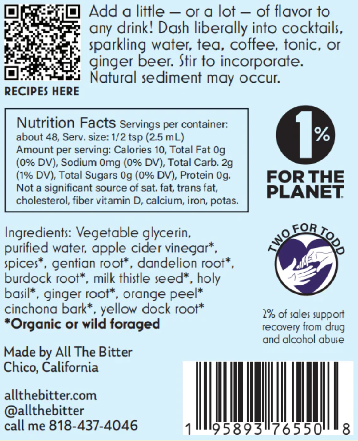 Aromatic Bitters (Non-Alcoholic) 4oz image 2