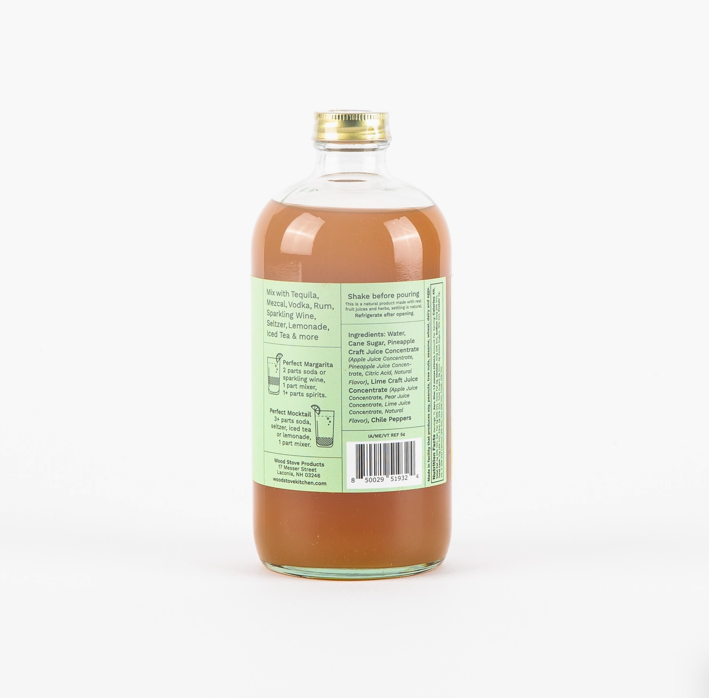 Margarita (Spicy Pineapple & Lime) Mocktail Syrup, 16 Fl oz image 1