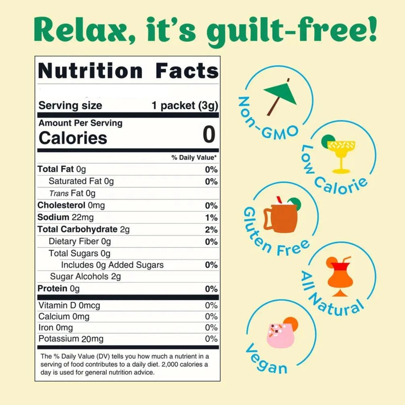 Skinny Margarita Mocktail Mixer Single Packet image 2