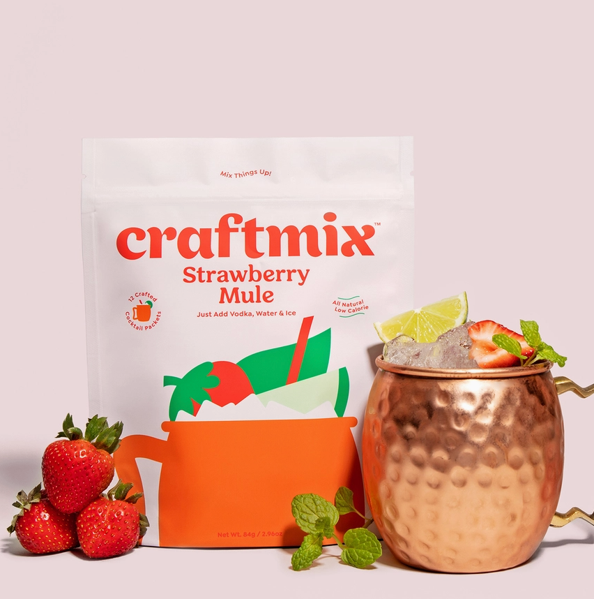 Strawberry Mule Cocktail Mixers - 12 Servings image 0