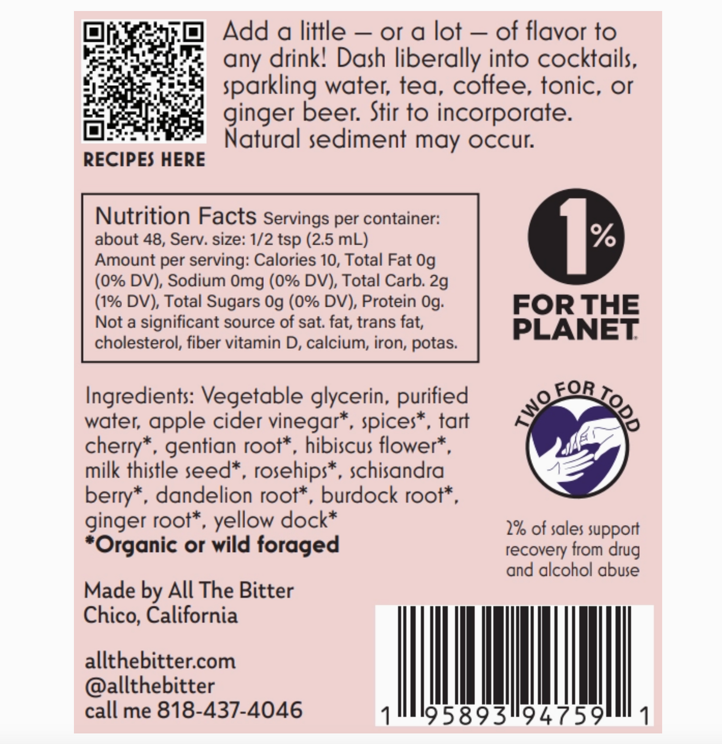 New Orleans Bitters (Non-Alcoholic) 4oz image 2