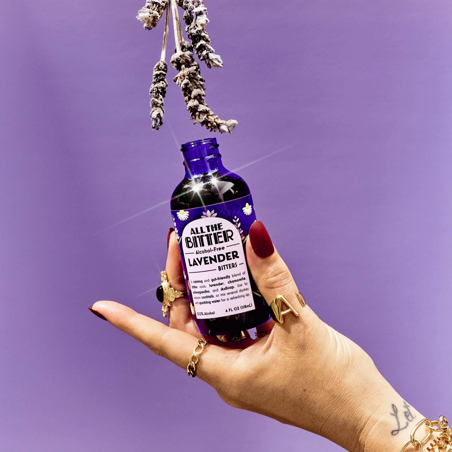Lavendar Bitters (Non-Alcoholic) 4oz image 0