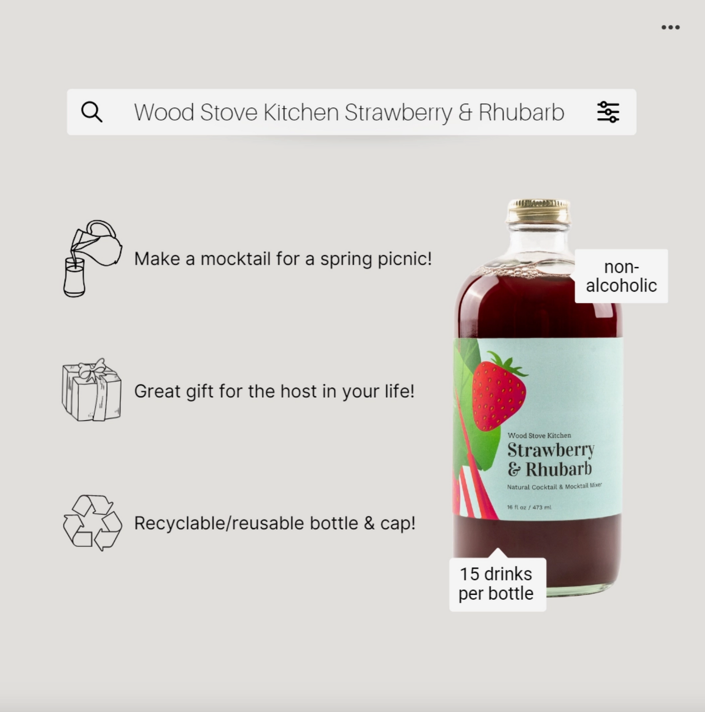 Strawberry-Rhubarb Mocktail Syrup, 16 Fl oz image 5