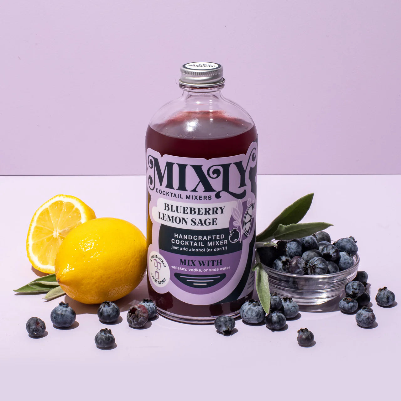 Blueberry Lemon Sage Mocktail Mixer