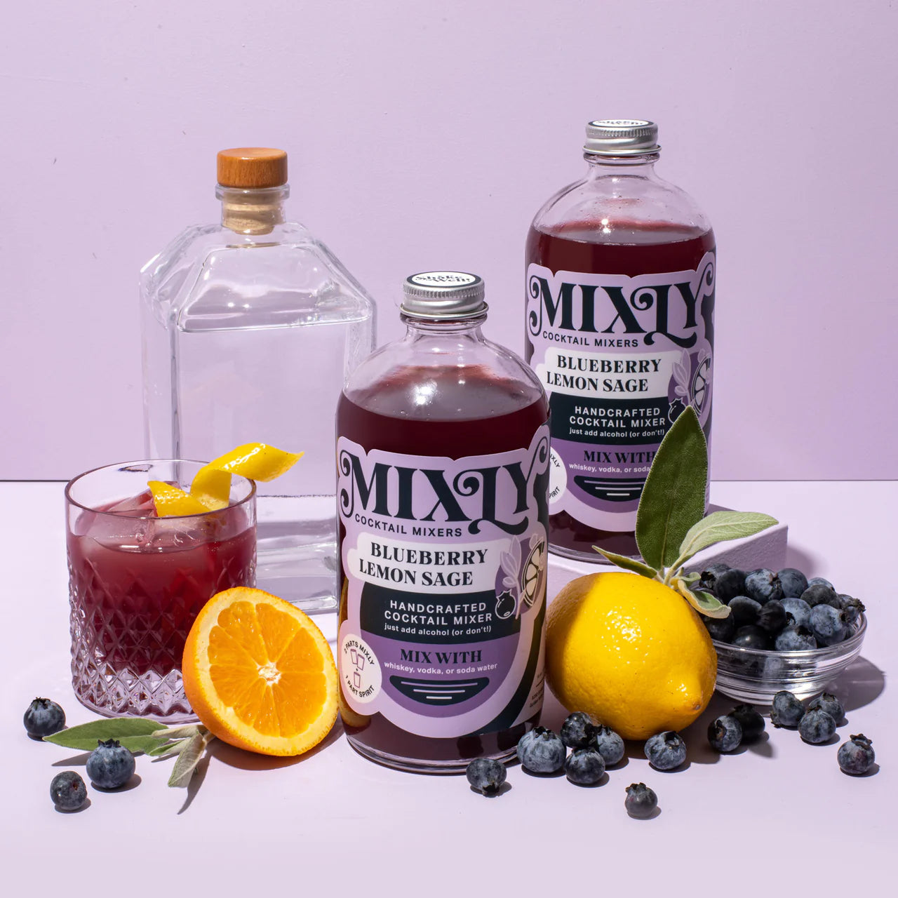 Blueberry Lemon Sage Mocktail Mixer