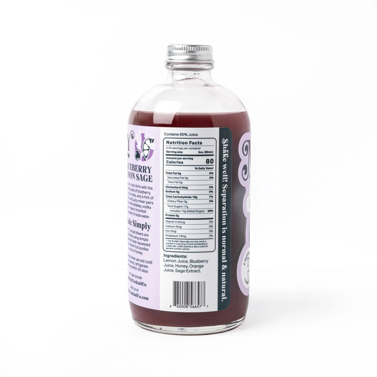 Blueberry Lemon Sage Mocktail Mixer
