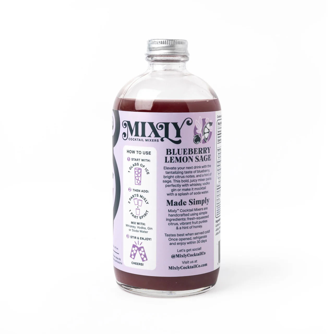Blueberry Lemon Sage Mocktail Mixer