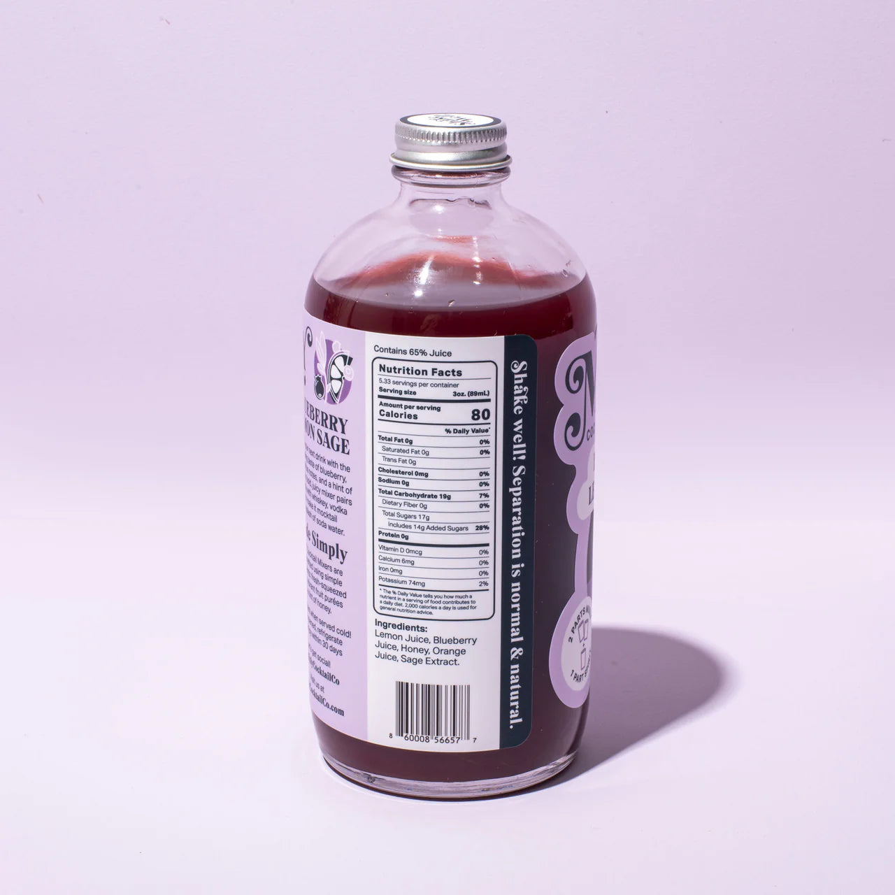 Blueberry Lemon Sage Mocktail Mixer