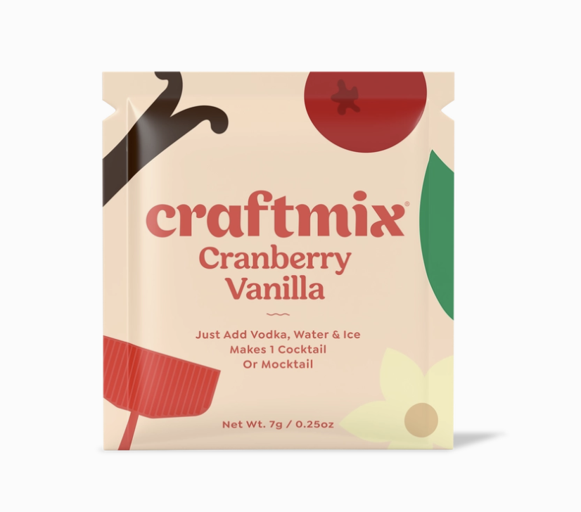 Cranberry Vanilla Mocktail Mixer Single Packet