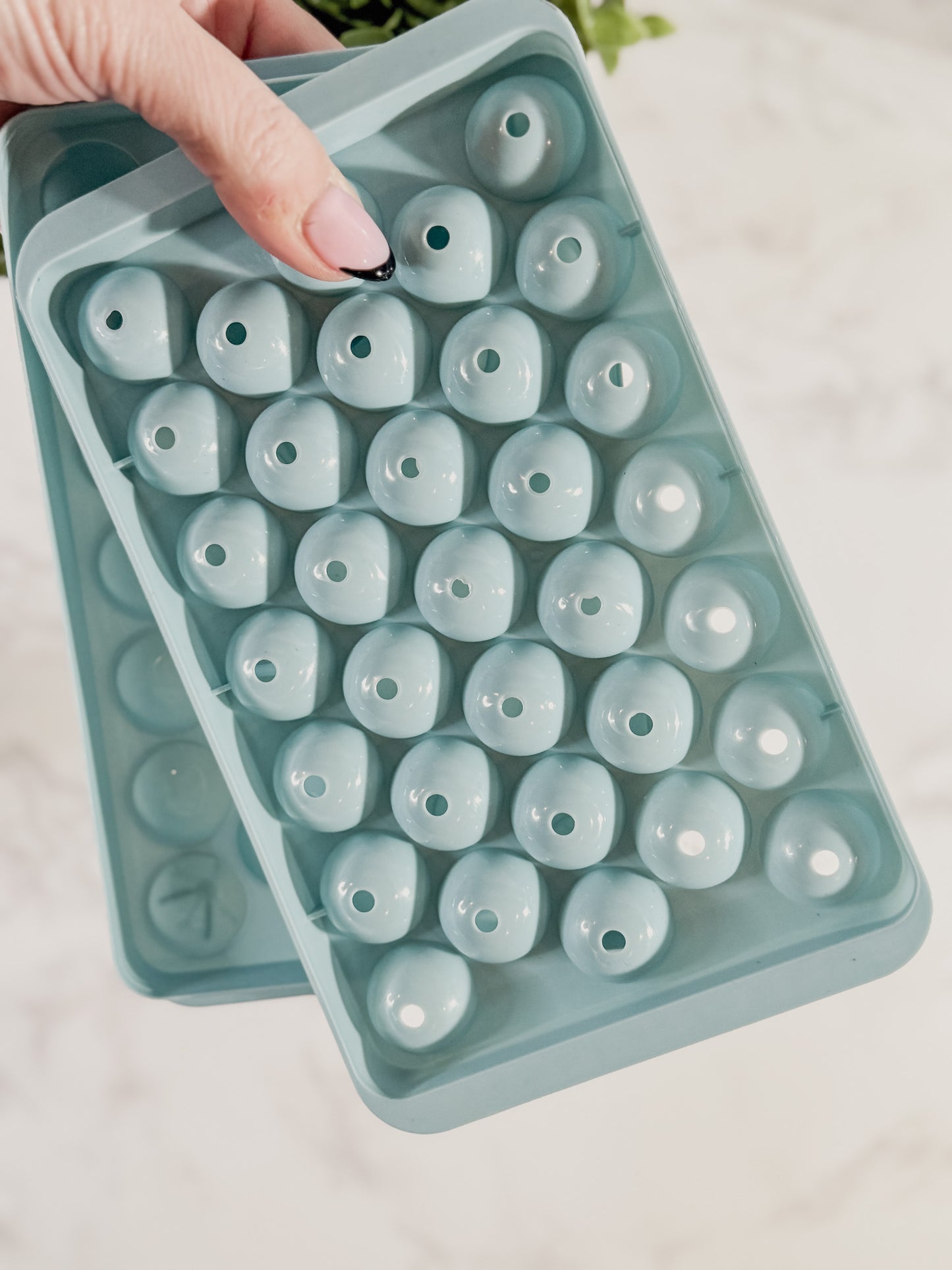 Mini Ice Ball Tray in Blue