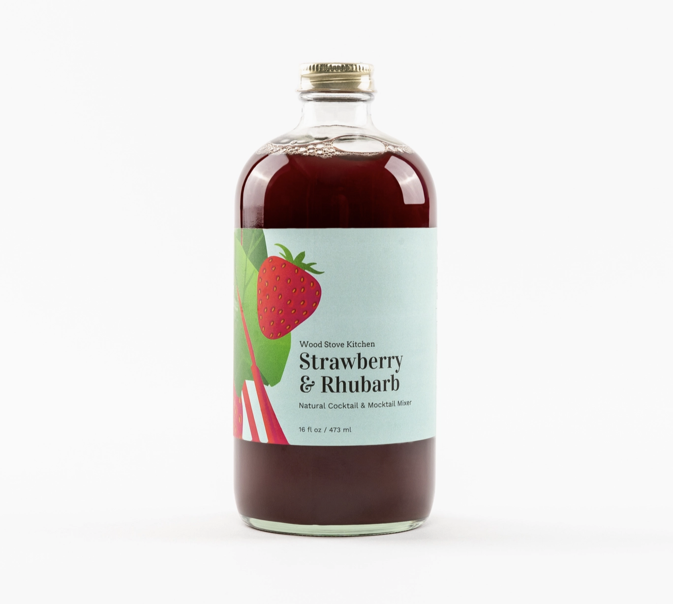 Water, Cane Sugar, Rhubarb Craft Juice Concentrate (Apple Juice Concentrate, Pear Juice Concentrate, Natural Rhubarb Flavor, Citric Acid, Rhubarb Juice Concentrate), Strawberry Craft Juice Concentrate (Apple Juice Concentrate, Aronia Berry Juice Concentrate, Strawberry Juice Concentrate, Citric Acid, Natural Flavor)