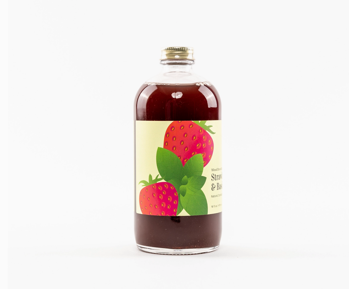 Strawberry & Basil Mocktail Syrup, 16 Fl oz image 2