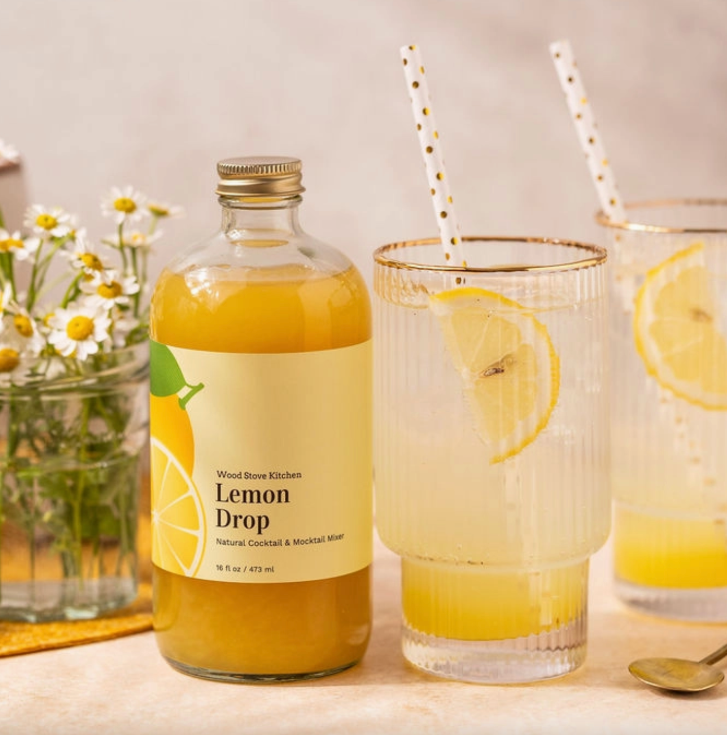 Lemon Drop Mocktail Syrup, 16 Fl oz image 0