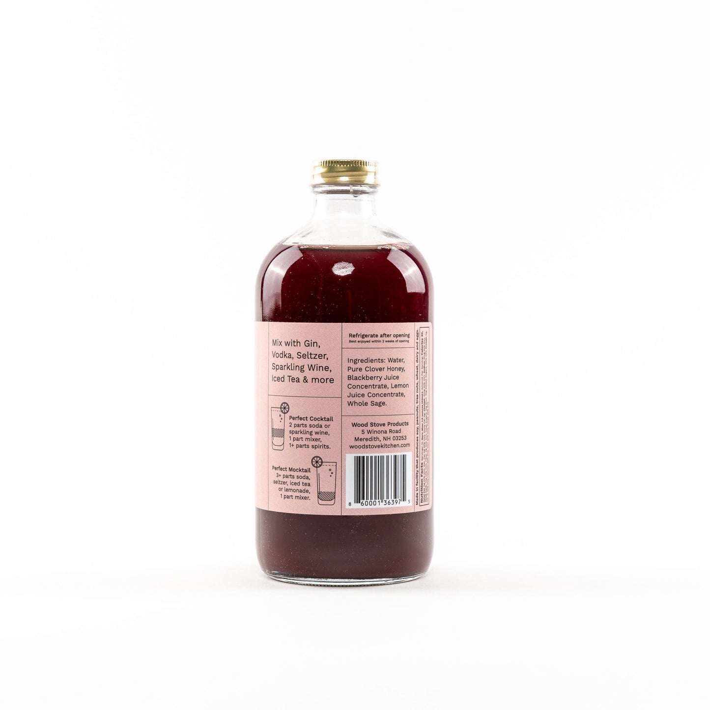 Blackberry & Sage Mocktail Mixer, 16 Fl oz image 2