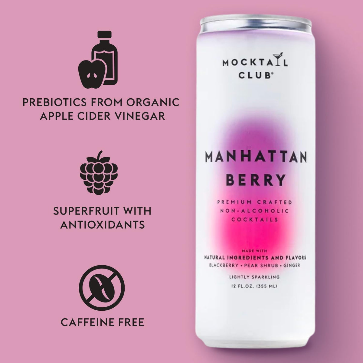 Mocktail Club Manhattan Berry Non-Alcoholic Cocktail