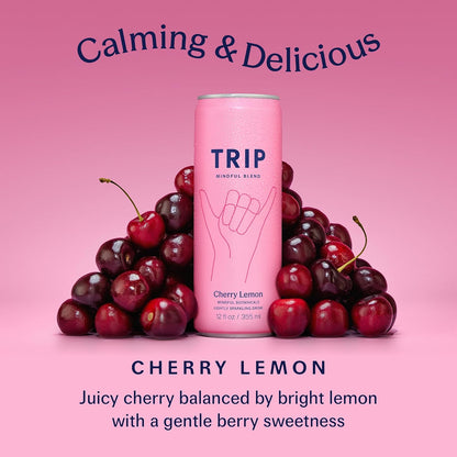 TRIP Cherry Lemon Mindful Blend Sparkling Drink