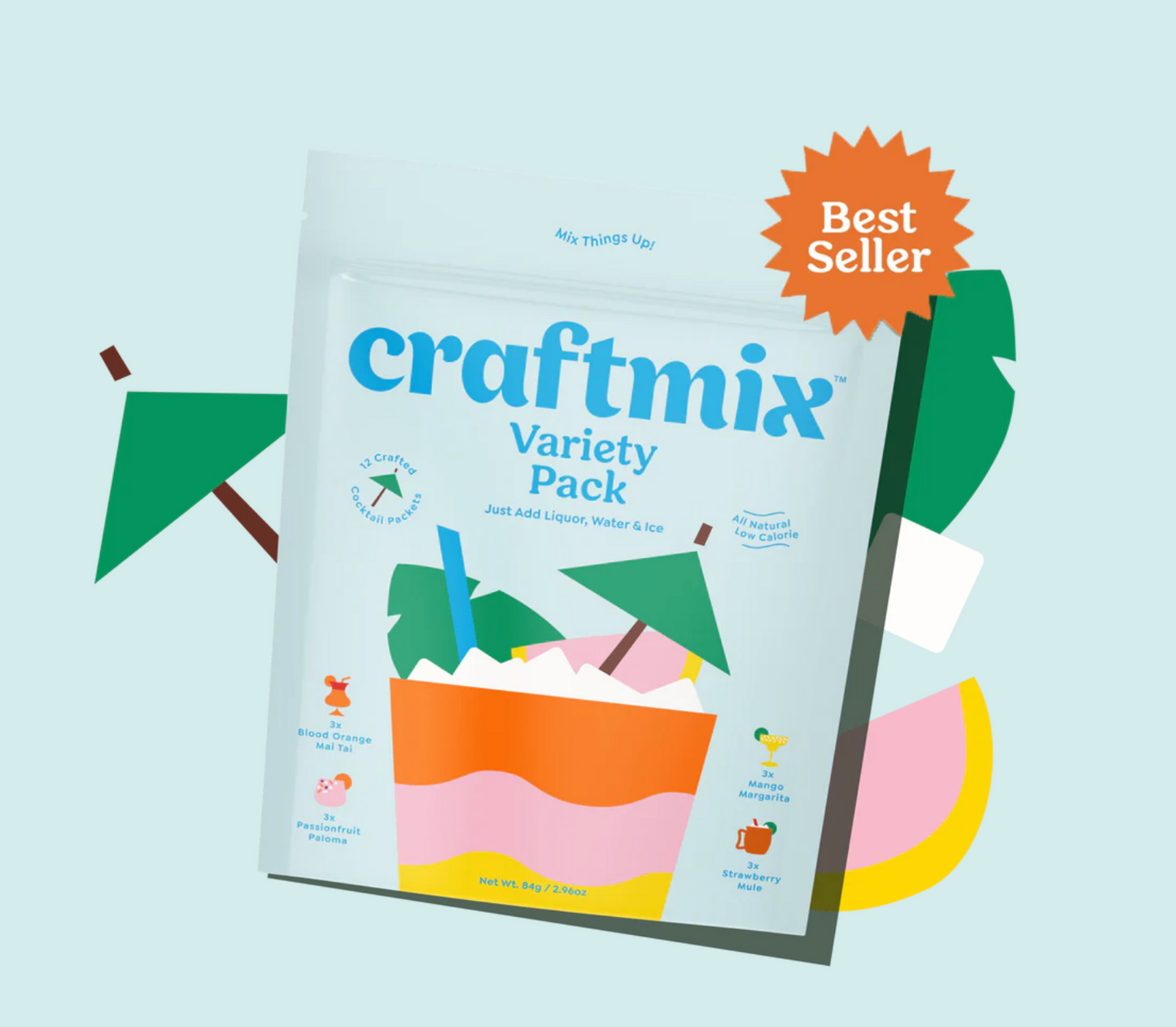 Variety Pack Cocktail Mixers - 12 Servings image 0