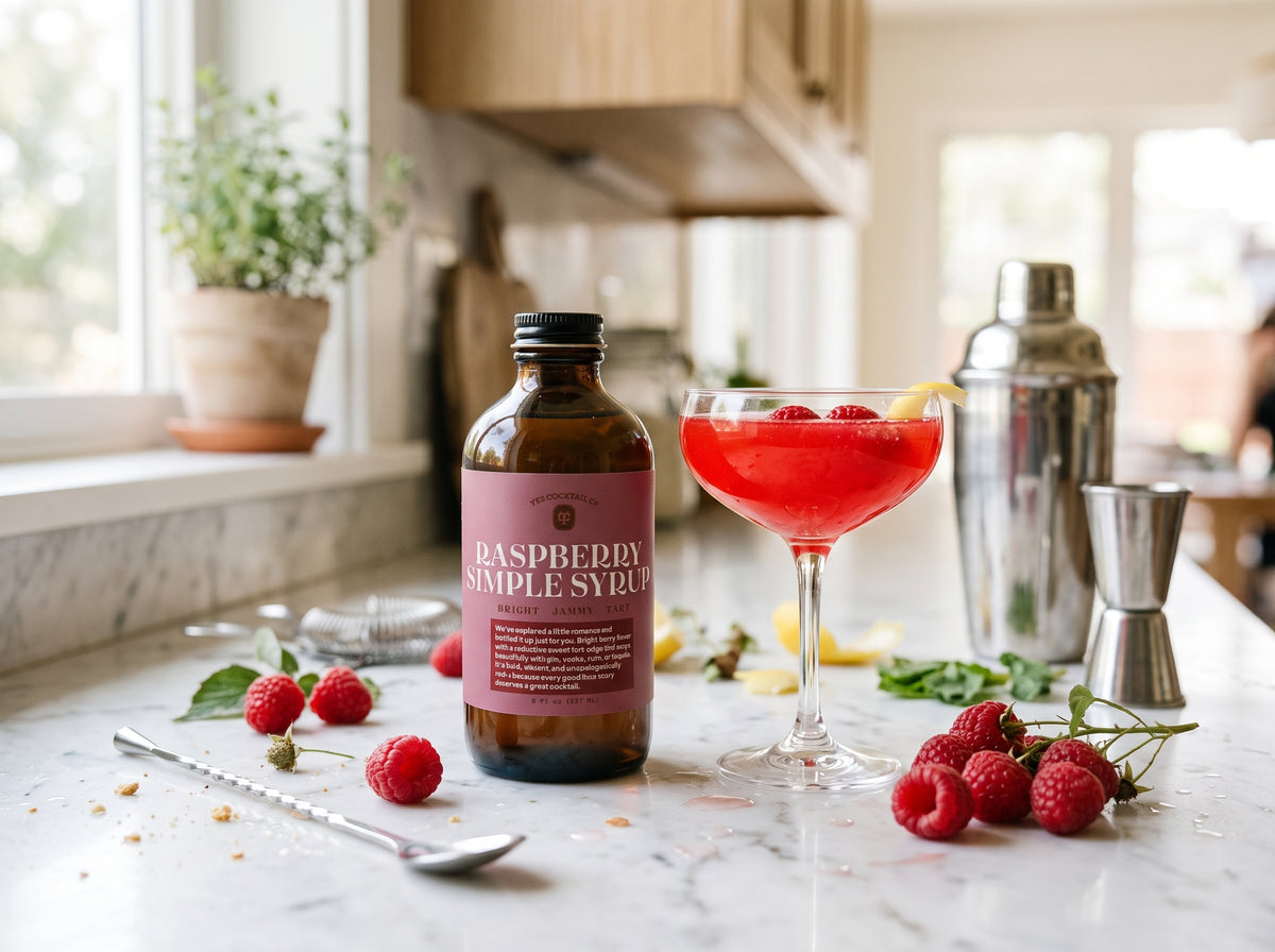 Yes Cocktail Co. Raspberry Simple Syrup, 8 fl oz