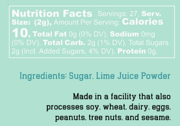 Lime Rimming Sugar