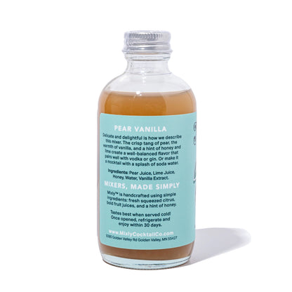 Pear Vanilla Mocktail Beverage Mixer 4oz