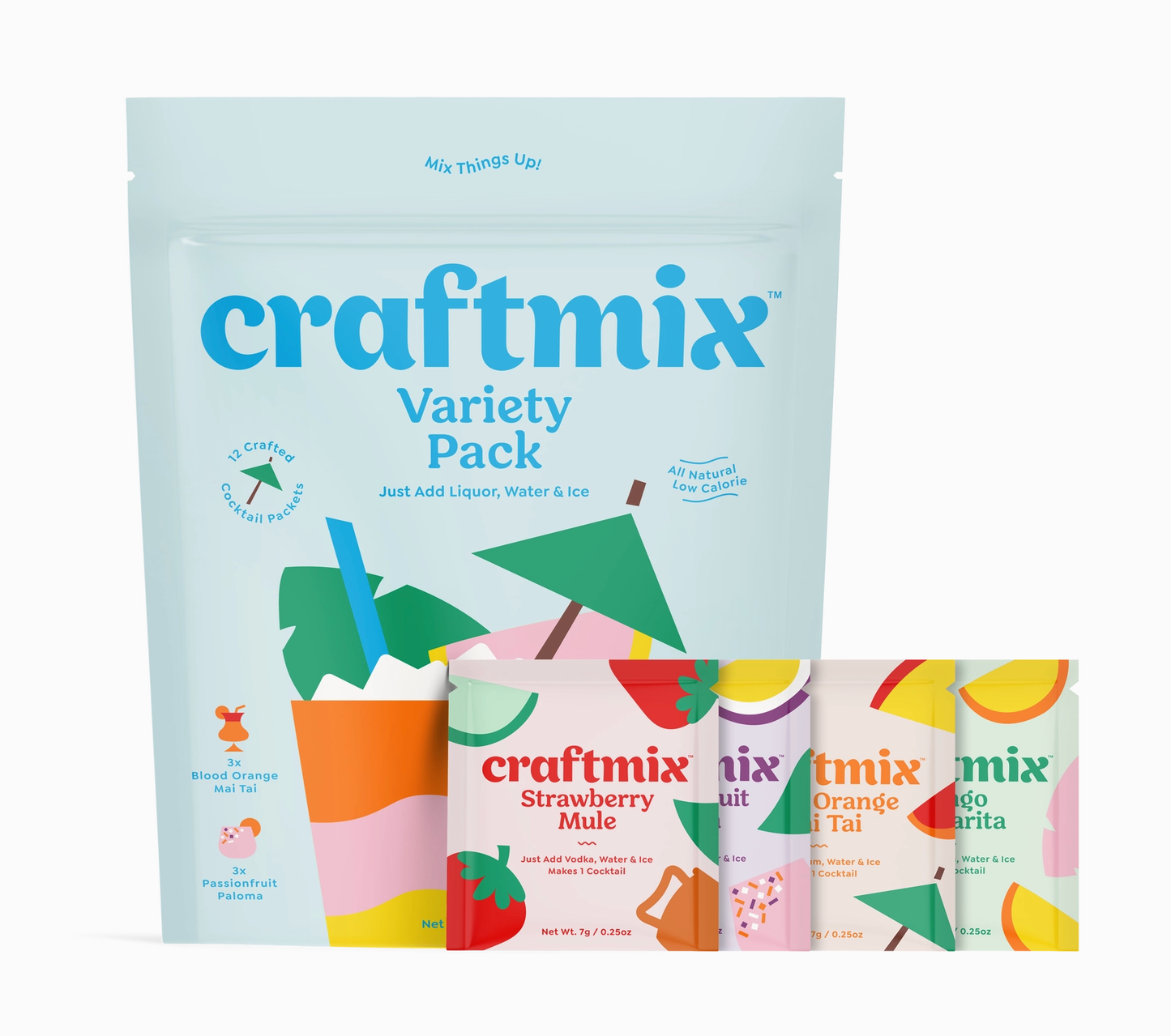 craftmix Variety Pack Cocktail Mixers - 12 Servings