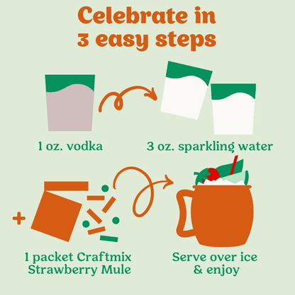 Strawberry Mule Cocktail Mixers - 12 Servings image 5