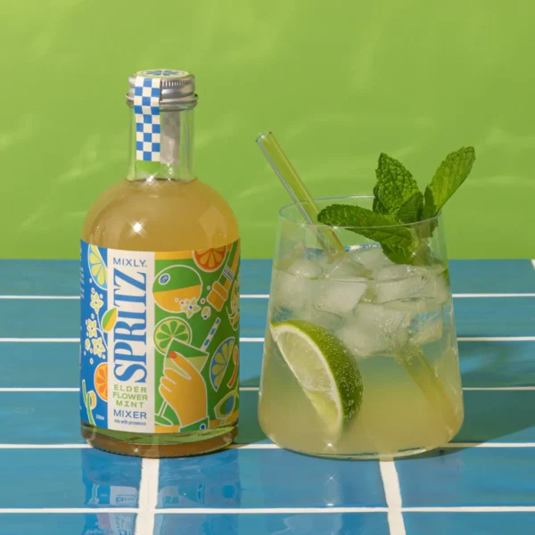 Elderflower Mint Spritz Mixer Mocktail